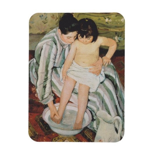 Mary Cassatt Child's Bath Painting Magnet (Vertikal)