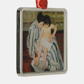 Mary Cassatt Child's Bath Painting Ornament Aus Metall (Rechts)