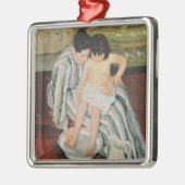 Mary Cassatt Child's Bath Painting Ornament Aus Metall (Links)