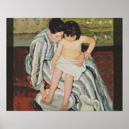Mary Cassatt Child's Bath Painting Poster (Vorne)