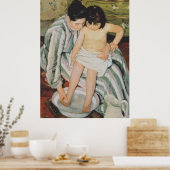 Mary Cassatt Child's Bath Painting Poster (Küche)