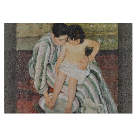 Mary Cassatt Child's Bath Painting Schneidebrett (Vorderseite)