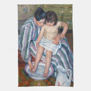 Mary Cassatt - Das Bad des Kindes / Das Bad Geschirrtuch