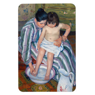 Mary Cassatt - Das Bad des Kindes / Das Bad Magnet