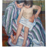 Mary Cassatt - Das Kinderbad / das Bad Duschvorhang (Vorderseite)