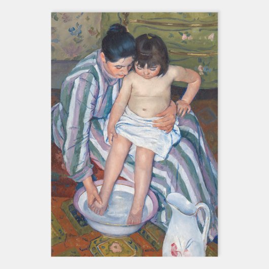 Mary Cassatt - Das Kinderbad / das Bad Geschenkpapier Set