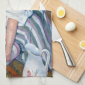 Mary Cassatt - Das Kinderbad / das Bad Geschirrtuch (Viertel Falte)