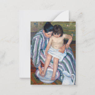 Mary Cassatt - Das Kinderbad / das Bad Mitteilungskarte