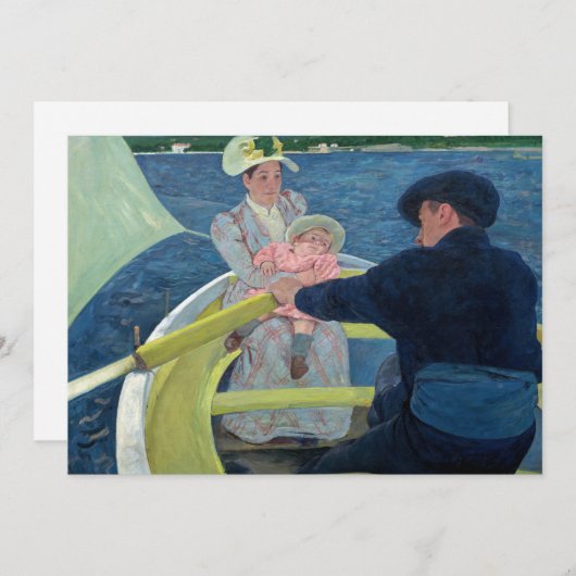 Mary Cassatt - Das Party für Boote Dankeskarte (Vorne/Hinten)
