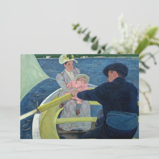 Mary Cassatt - Das Party für Boote Einladung (Stehend Vorderseite)