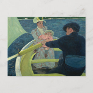 Mary Cassatt - Das Party für Boote Einladungspostkarte