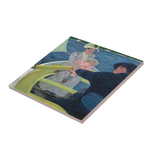 Mary Cassatt - Das Party für Boote Fliese (Seite)