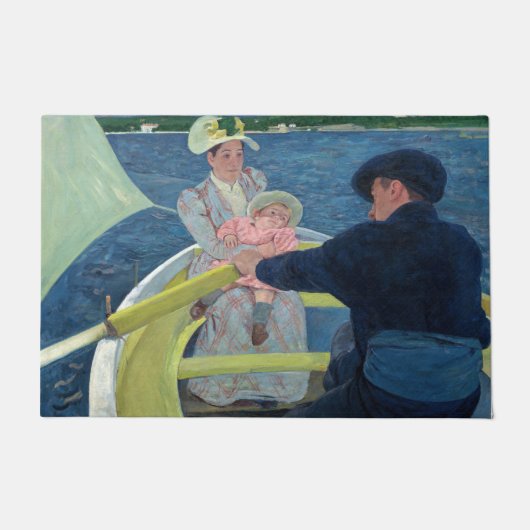 Mary Cassatt - Das Party für Boote Fußmatte (Vorderseite)
