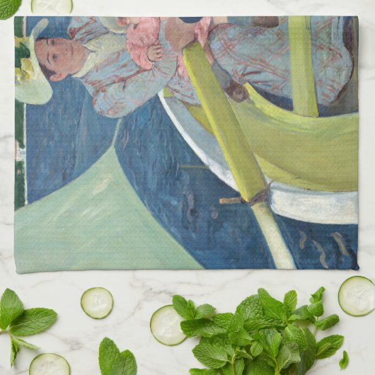 Mary Cassatt - Das Party für Boote Geschirrtuch (Gefaltet)