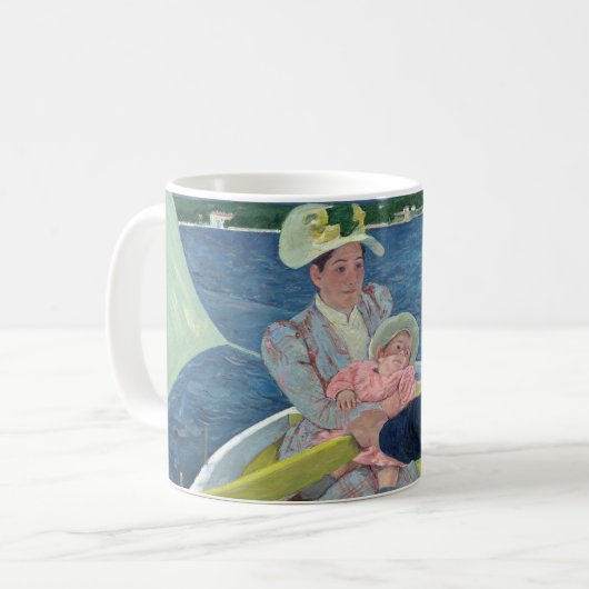 Mary Cassatt - Das Party für Boote Kaffeetasse (Vorderseite Links)