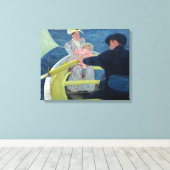 Mary Cassatt - Das Party für Boote Leinwanddruck (Insitu (Holzboden))
