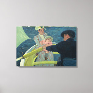 Mary Cassatt - Das Party für Boote Leinwanddruck
