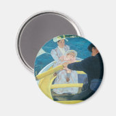 Mary Cassatt - Das Party für Boote Magnet (Vorderseite/Rückseite)