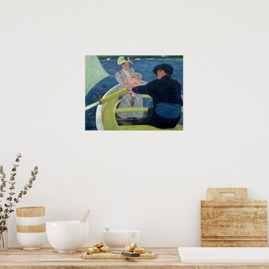 Mary Cassatt - Das Party für Boote Poster (Küche)