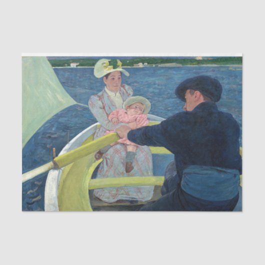 Mary Cassatt - Das Party für Boote Seidenpapier (Vorderseite)