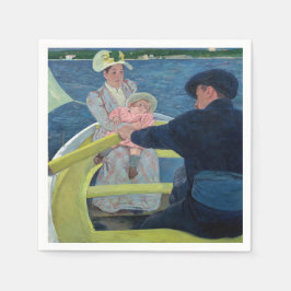 Mary Cassatt - Das Party für Boote Serviette