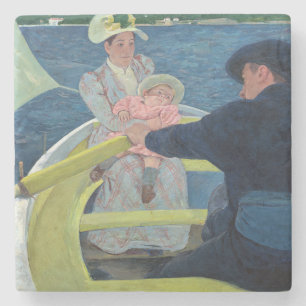 Mary Cassatt - Das Party für Boote Steinuntersetzer