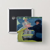 Mary Cassatt - Das Segelboot Button (Vorne & Hinten)