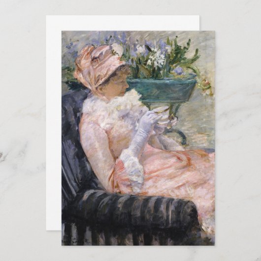 Mary Cassatt - Der Cup der Tee Dankeskarte (Vorne/Hinten)
