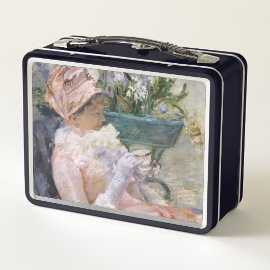 Mary Cassatt - Der Cup der Tee Metall Brotdose (Rückseite)