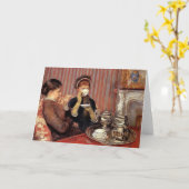 Mary Cassatt- der Tee Karte (Gelbe Blume)