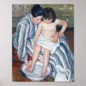 Mary Cassatt Die Bädergemälde des Kindes Kunst dru Poster (Vorne)
