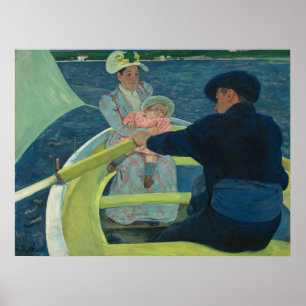 Mary Cassatt Die Bootsfahrt Impressionistische Kun Poster