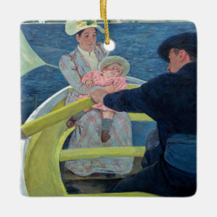 Mary Cassatt - Die Bootsfahrt Keramikornament
