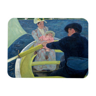 Mary Cassatt - Die Bootsfahrt Magnet