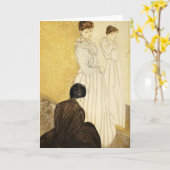 Mary Cassatt: Die Installation Karte (Gelbe Blume)