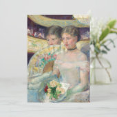 Mary Cassatt - Die Loge Einladung (Stehend Vorderseite)