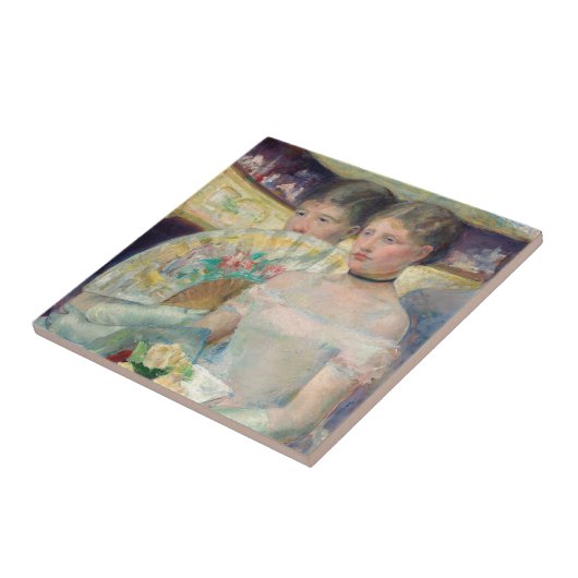 Mary Cassatt - Die Loge Fliese (Seite)