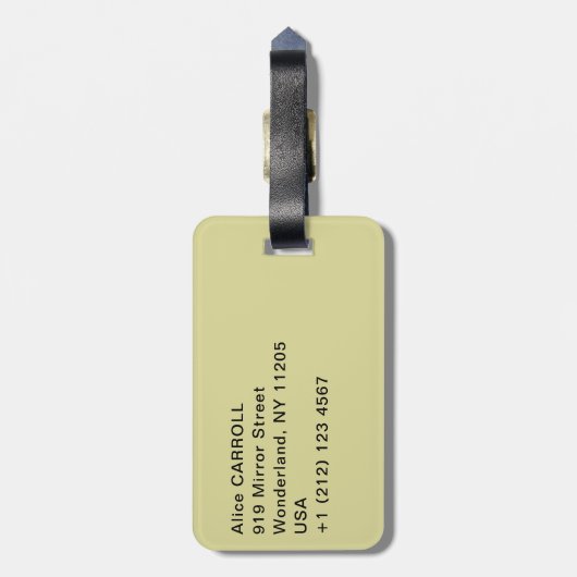 Mary Cassatt - Die Loge Gepäckanhänger (Rückseite vertikal)