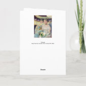 Mary Cassatt - Die Loge Karte (Rückseite)