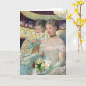 Mary Cassatt - Die Loge Karte (Gelbe Blume)