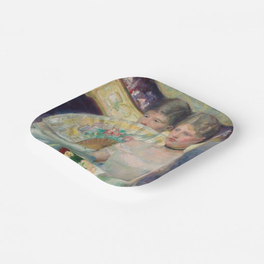 Mary Cassatt - Die Loge Pappteller (Gewinkelt)