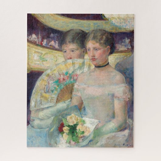 Mary Cassatt - Die Loge Puzzle (Vertikal)