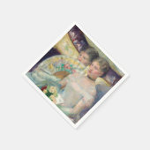 Mary Cassatt - Die Loge Serviette (Ecke)