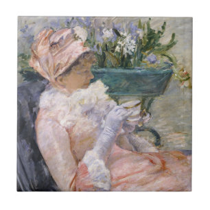 Mary Cassatt - Die Tasse Tee Fliese
