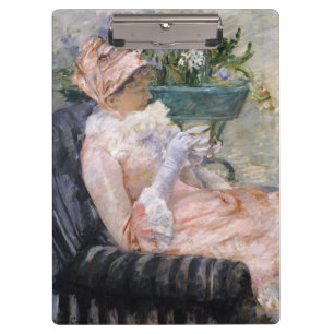 Mary Cassatt - Die Tasse Tee Klemmbrett
