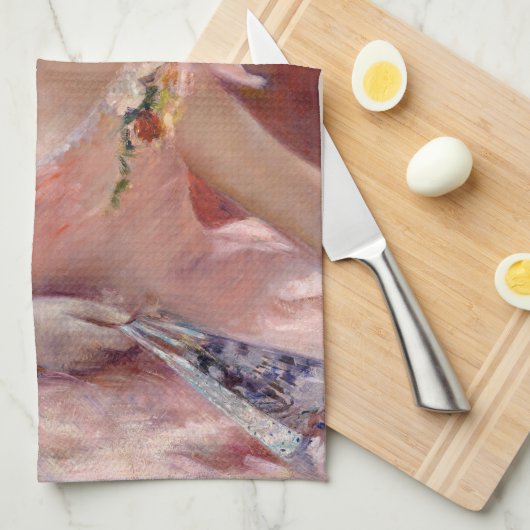 Mary Cassatt - Eine Frau mit Perlenschnur in einer Geschirrtuch (Viertel Falte)