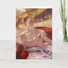 Mary Cassatt - Eine Frau mit Perlenschnur in einer Karte