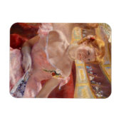 Mary Cassatt - Eine Frau mit Perlenschnur in einer Magnet (Horizontal)