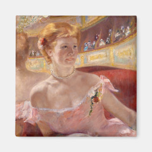 Mary Cassatt - Eine Frau mit Perlenschnur in einer Magnet