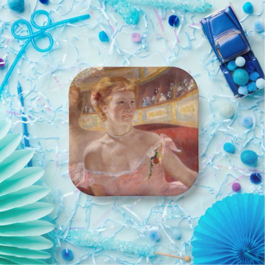 Mary Cassatt - Eine Frau mit Perlenschnur in einer Pappteller (Party)